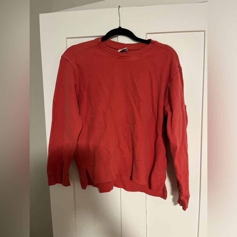 Columbia Dark Pink High V-neck lounge Sweater Size Small